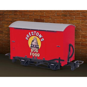 PECO x Aardman 50th Wallace & Gromit "Preston's Dog Food" OO9 Box Van GRAA001