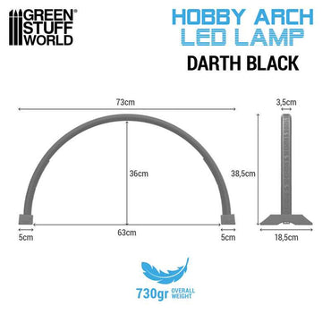 Green Stuff World Hobby Arch LED Lamp - Darth Black