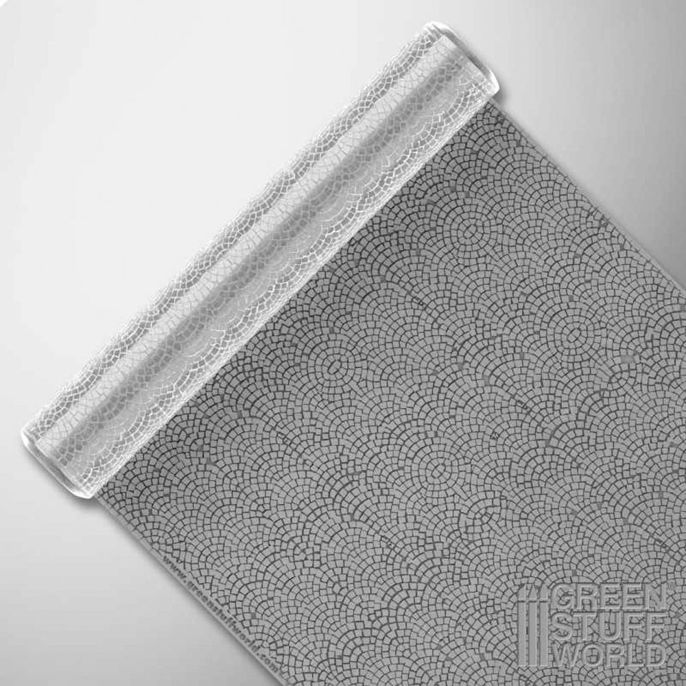 Green Stuff World Pavement Rolling Pin 15mm 1:72 - 1:144 Diorama Tool