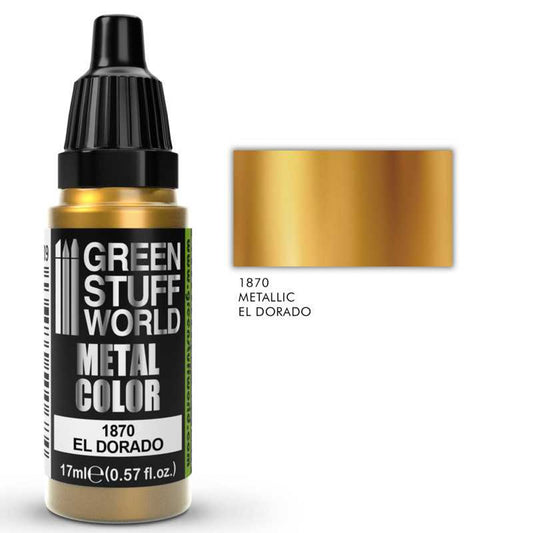 Green Stuff World El Dorado Metallic Model Paint 17ml 1870