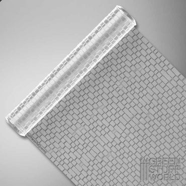 Green Stuff World Rolling Pin Sett Pavement 4mm Stones 5.5" Length 1994