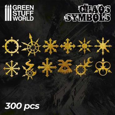 Green Stuff World Chaos Runes and Symbols for Dioramas, Miniatures 2110