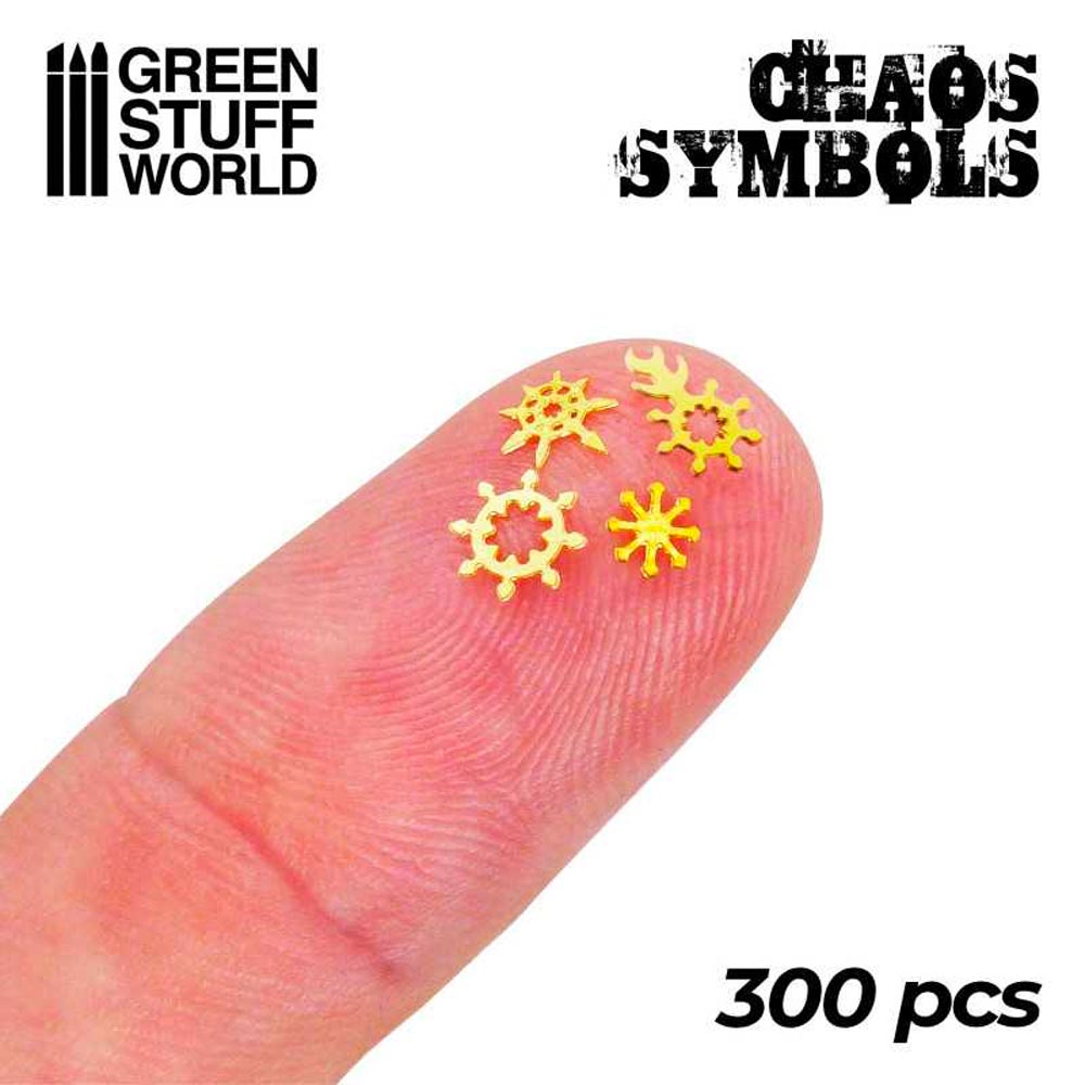 Green Stuff World Chaos Runes and Symbols for Dioramas, Miniatures 2110