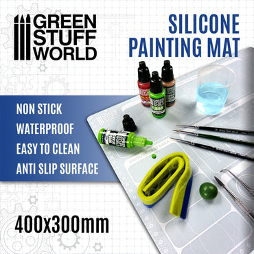 Green Stuff World Silicone Painting Mat 400x300mm 2712