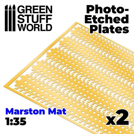 Green Stuff World Photo-Etch Marston Mats 1:35 Diorama Accessory 2754