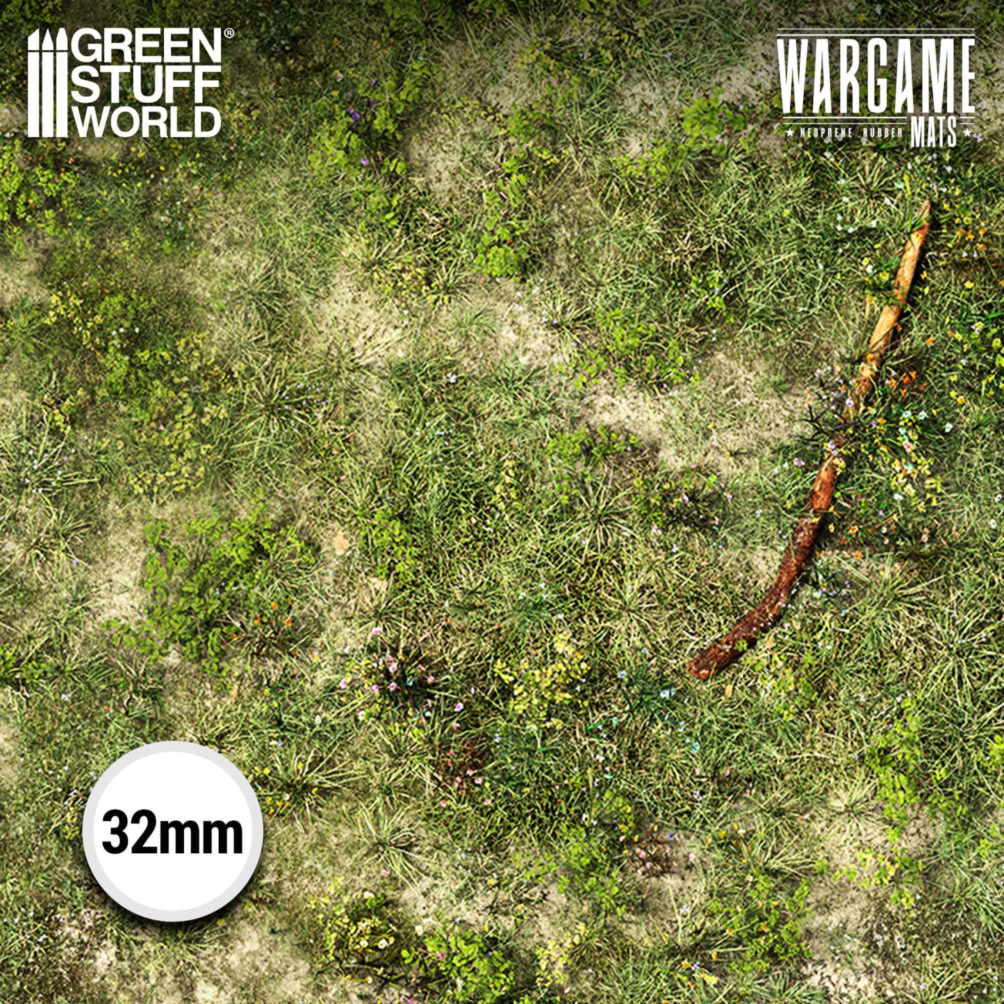 Green Stuff World Wargame Mat - Duskriver Meadows - 76x56cm for Kill Team