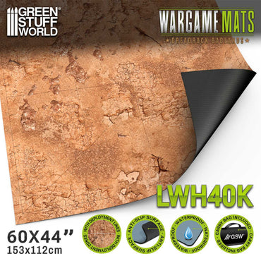 Green Stuff World Wargame Mat - Deadrock Badlands - 155x114cm for Warhammer 40k