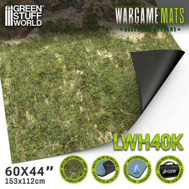 Green Stuff World Wargame Mat - Duskriver Meadows - 155x114cm for Warhammer 40k