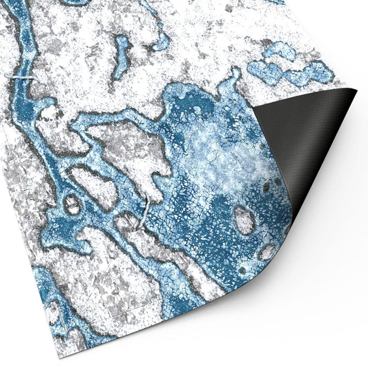 Green Stuff World Wargame Mat - Blizzard Hollows - 155x114cm for Warhammer 40k