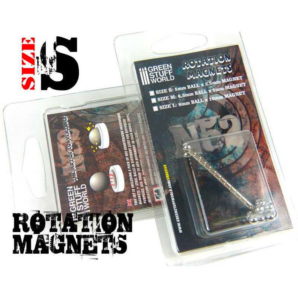 Green Stuff World Rotation Magnets - Size S - Model Display Enhancement 9275