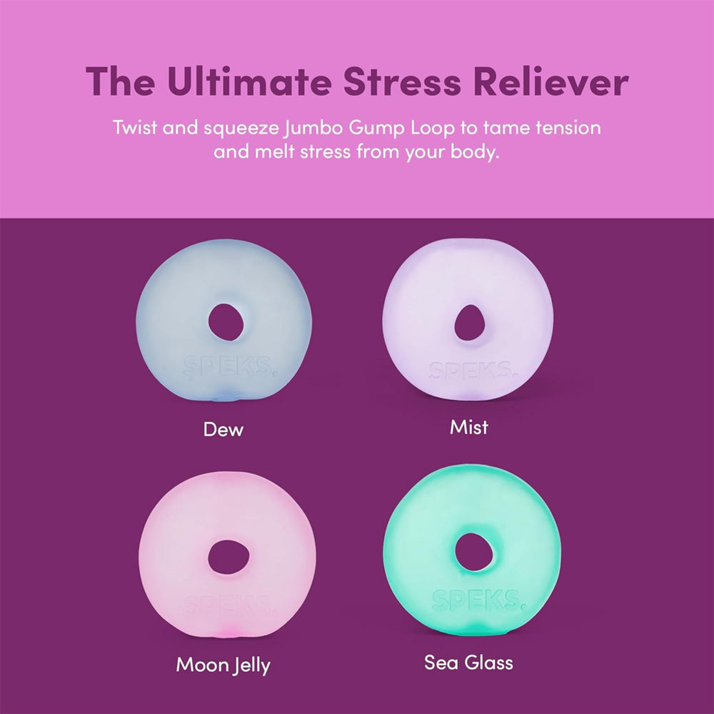 Speks Jumbo Gump Loop - Moon Jelly - Adult Fidget Stress-Relief