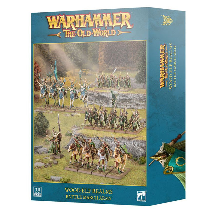 Games Workshop Warhammer The Old World Wood Elf Realms: Battle March Army 13-110