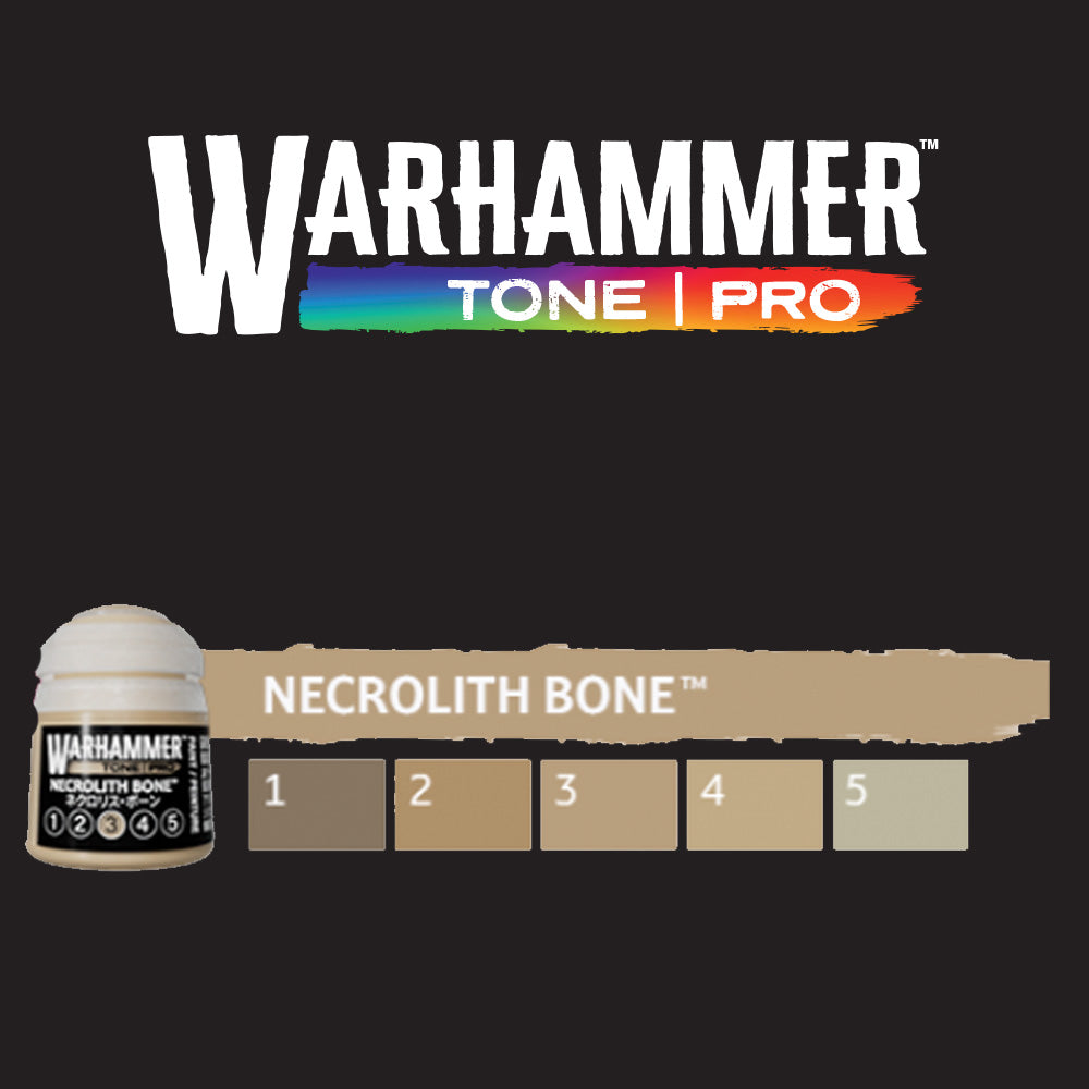 Games Workshop Warhammer Colour Tone Pro: Necrolith Bone 1-5 Set Bundle