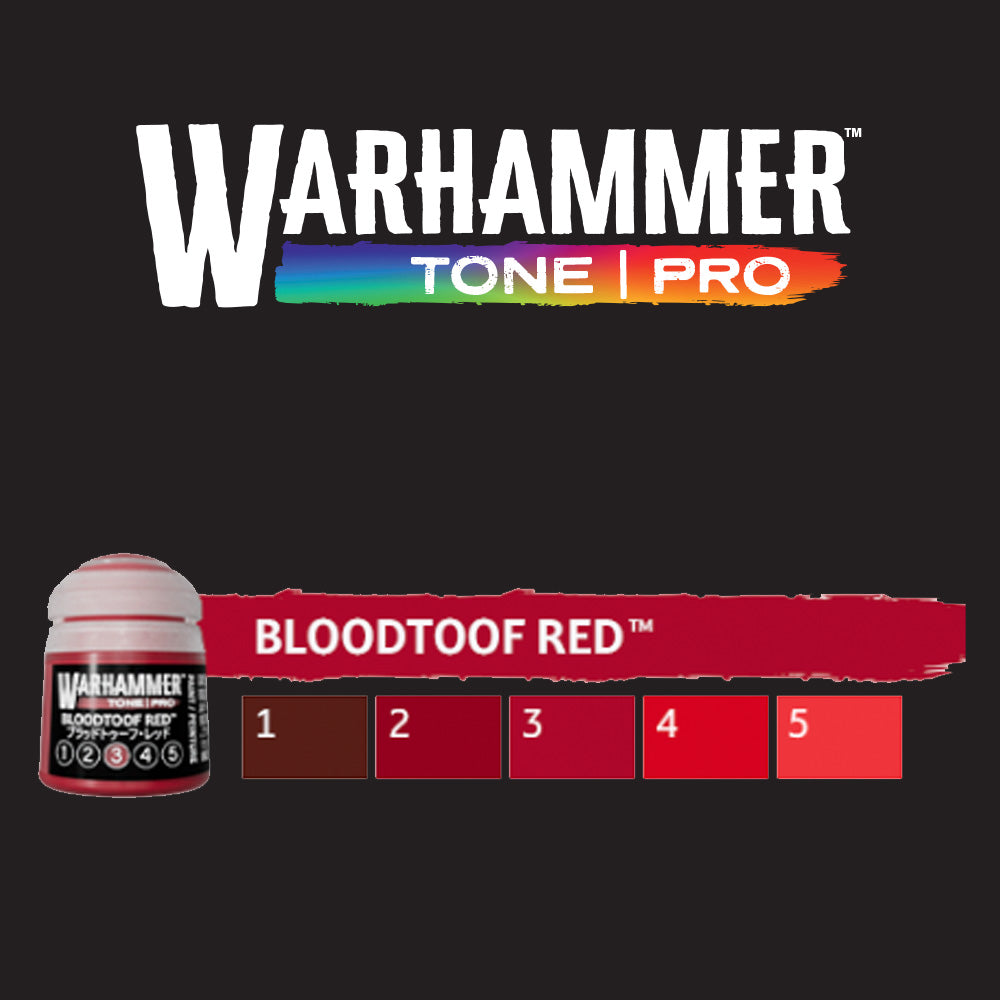 Games Workshop Warhammer Colour Tone Pro: Bloodtoof Red 1-5 Set Bundle