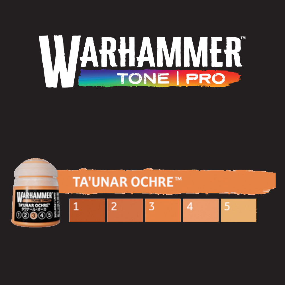 Games Workshop Warhammer Colour Tone Pro: Ta'unar Ochre 1-5 Set Bundle