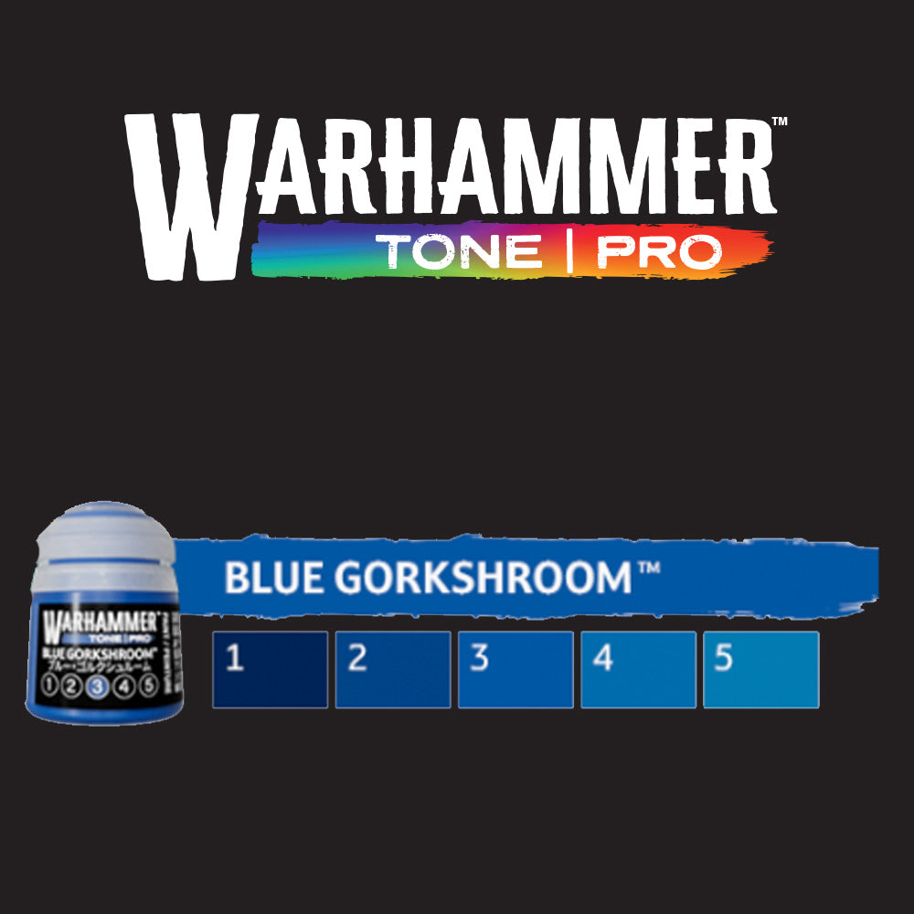 Games Workshop Warhammer Colour Tone Pro: Blue Gorkshroom 1-5 Set Bundle