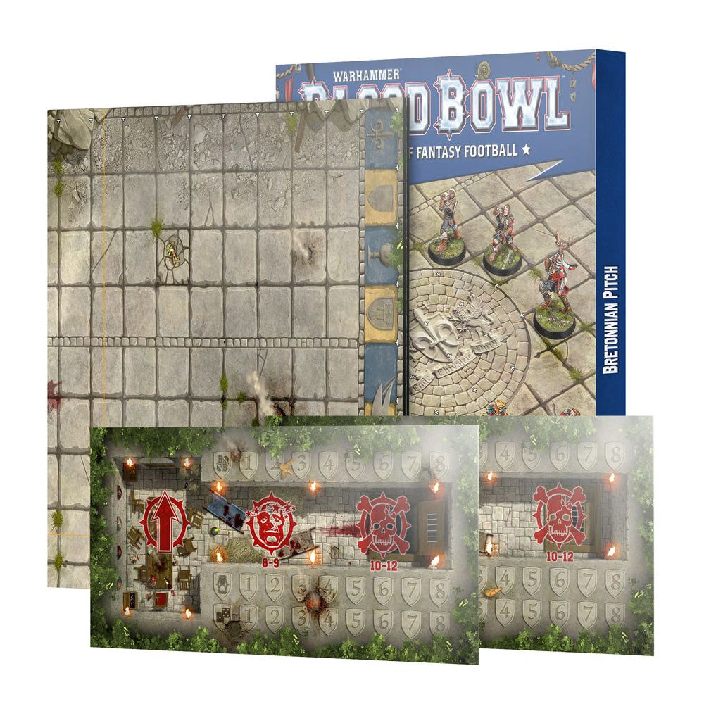 Games Workshop Warhammer Blood Bowl: Bretonnian Team Pitch & Dugouts 202-61