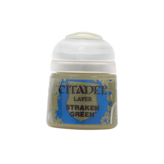 Games Workshop Citadel Layer Paint: Straken Green 12ml Warhammer 22-28