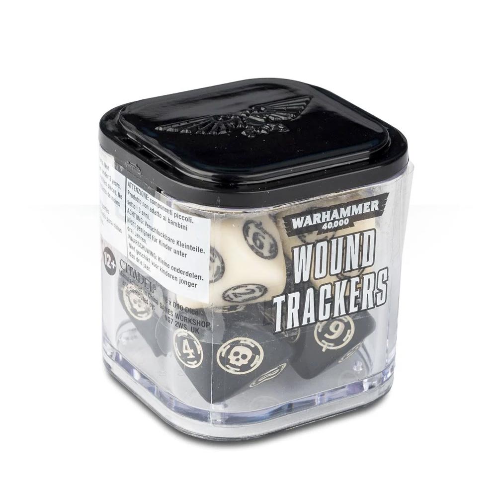 Games Workshop Warhammer 40k: Wound Tracker Dice Set Ivory 40-47