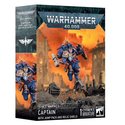 Games Workshop Warhammer 40k S/M: Captain w/Jump Pack & Relic Shield 48-102