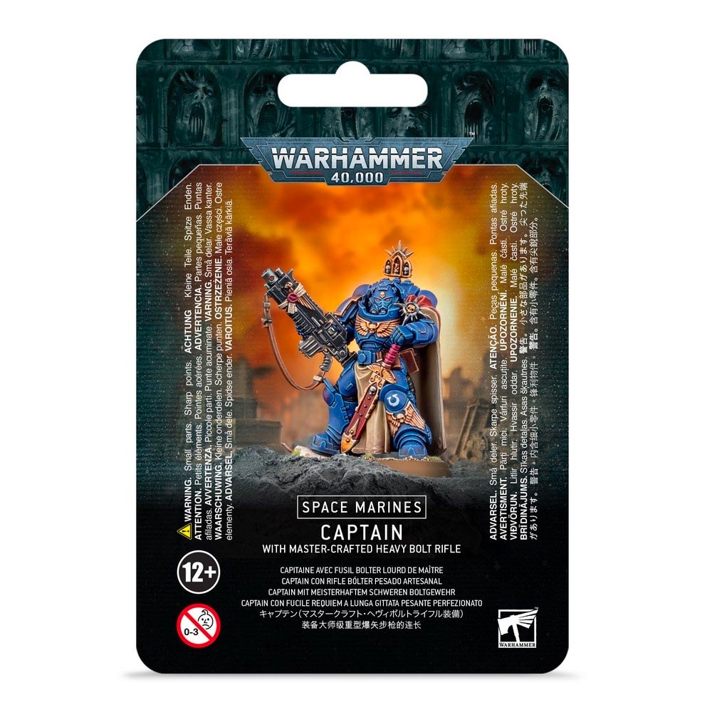 Games Workshop Warhammer 40k S/M Captain w/Master-Crafted Bolt Rifle 48-48