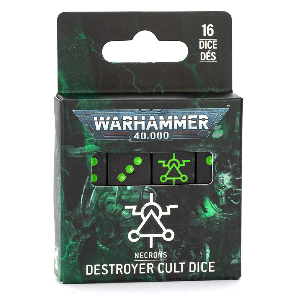 Games Workshop Warhammer 40k Necrons: Destroyer Cult Dice 49-47