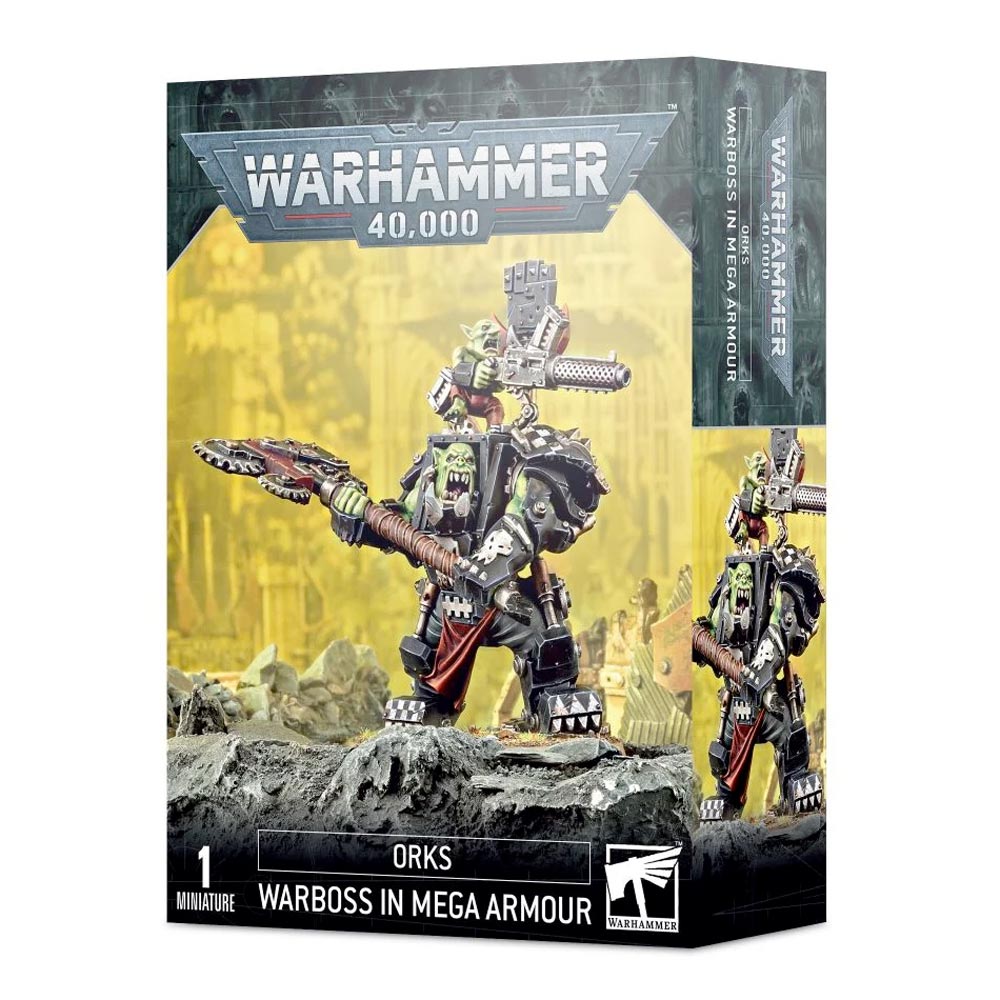 Games Workshop Orks: Ork Warboss in Mega Armour Warhammer 40k 50-56