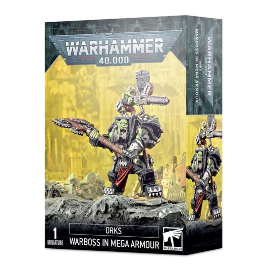 Games Workshop Orks: Ork Warboss in Mega Armour Warhammer 40k 50-56