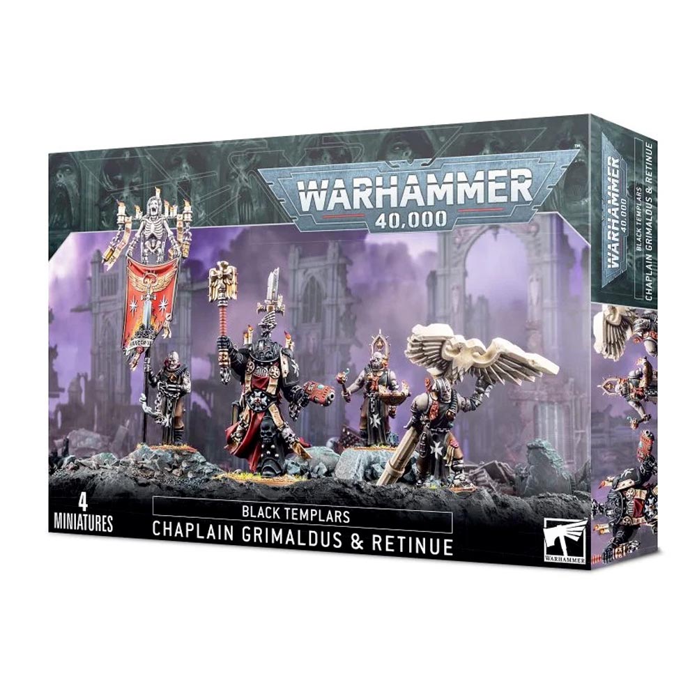 Games Workshop Black Templars: Chaplain Grimaldus & Retinue Warhammer 40k 55-44