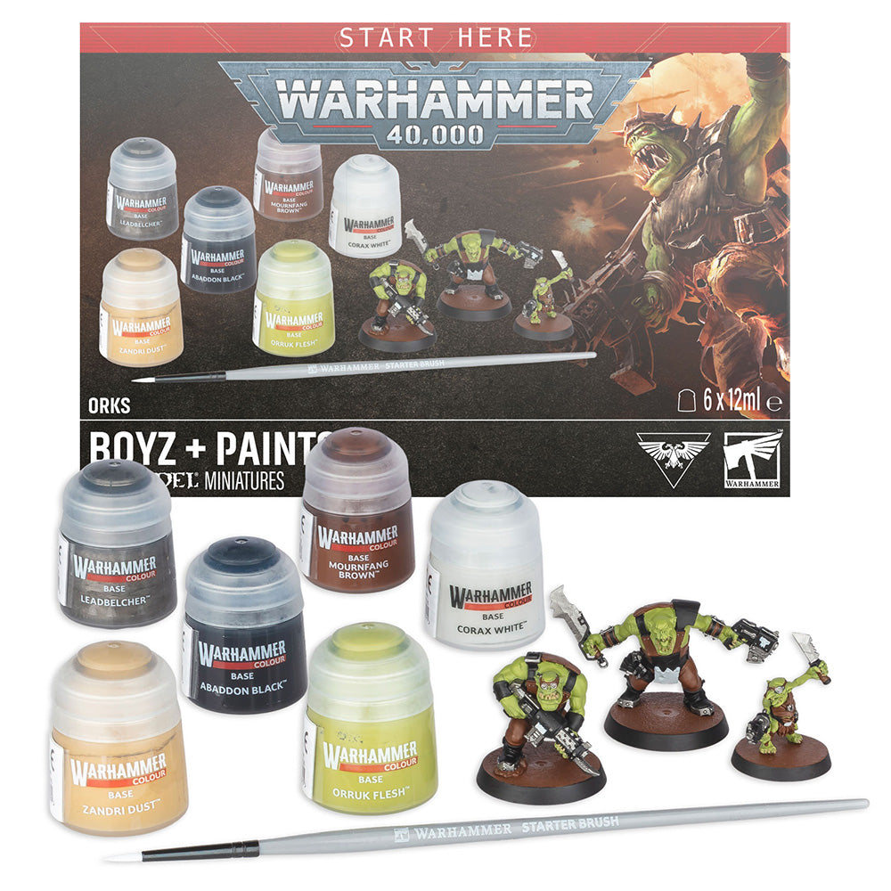 Games Workshop Warhammer 40k: Orks Boyz & Paints Set 60-05