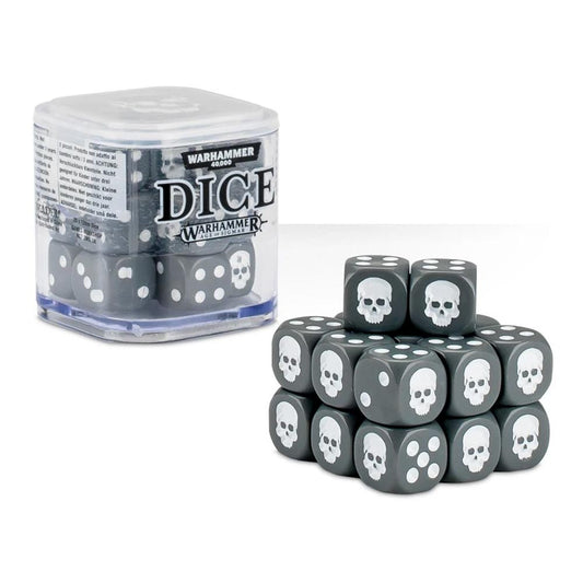 Games Workshop Citadel: Grey 12mm Dice Set (20 pcs) - Warhammer 65-36Grey