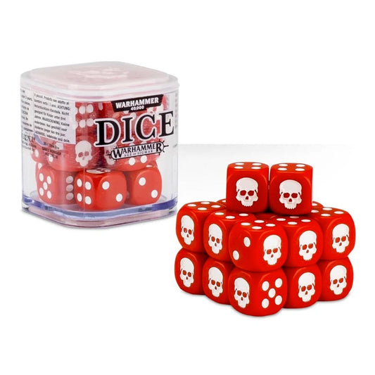 Games Workshop Citadel: Red 12mm Dice Set (20 pcs) - Warhammer 65-36Red