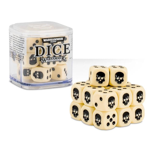 Games Workshop Citadel: White 12mm Dice Set (20 pcs) - Warhammer 65-36White