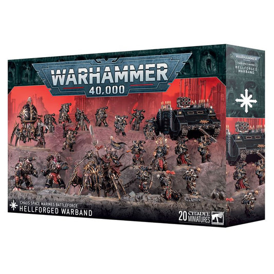 Games Workshop Warhammer 40k Chaos Space Marines: Hellforged Warband Battleforce