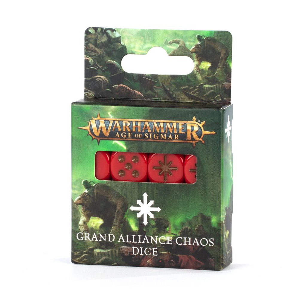 Games Workshop Warhammer Age of Sigmar: Grand Alliance Chaos Dice 80-22