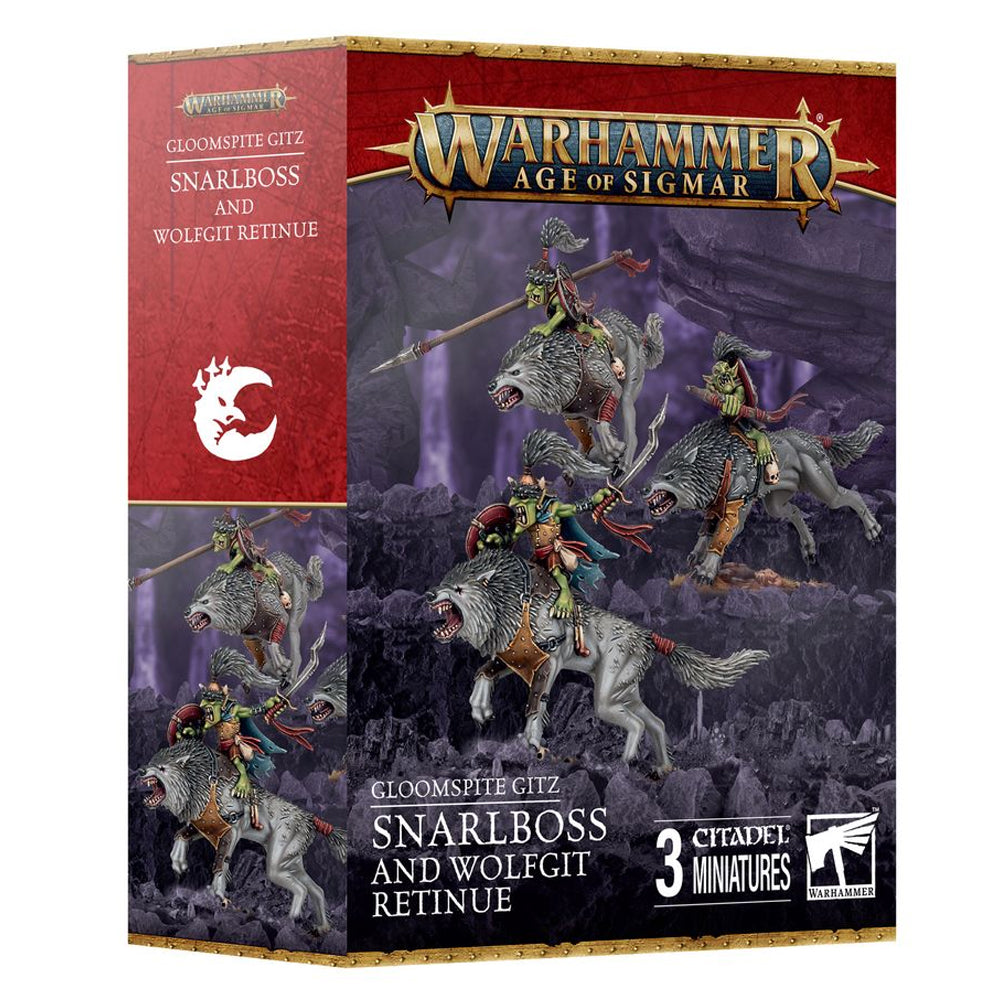 Games Workshop Warhammer Age of Sigmar G/Gitz: Snarlboss & Wolfgit Retinue 89-98
