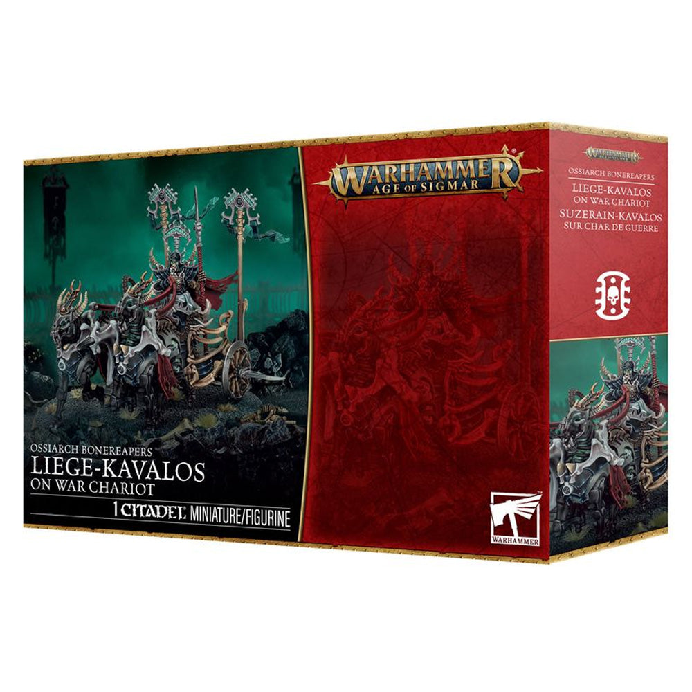 Games Workshop Warhammer AoS Ossiarch Bonereapers: Liege-Kavalos On War Chariot