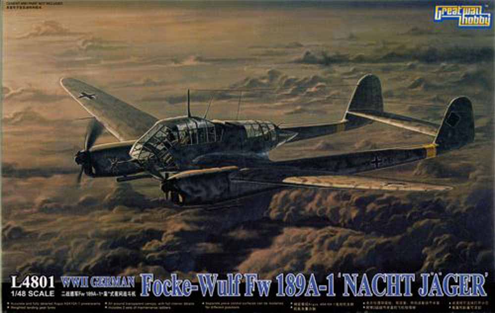 Great Wall Hobby L4801 Focke-Wulf Fw-189A-1 Night Fighter 1:48 Aircraft Model Kit