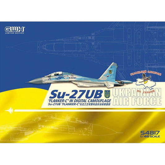 Great Wall Hobby S4817 Su-27UB Ukrainian Air Force 1:48 Plastic Model Kit