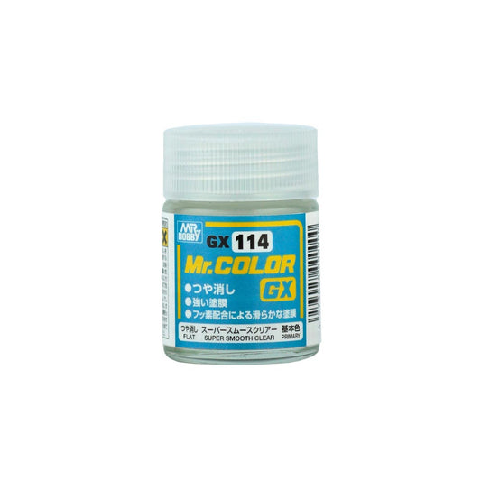 Mr. Hobby Mr. Colour - GX-114 - Super Smooth Clear Flat 18ml Model Paint
