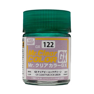 Mr Hobby Mr Clear Colour GX-122 Clear Peacock 18ml Acrylic Paint