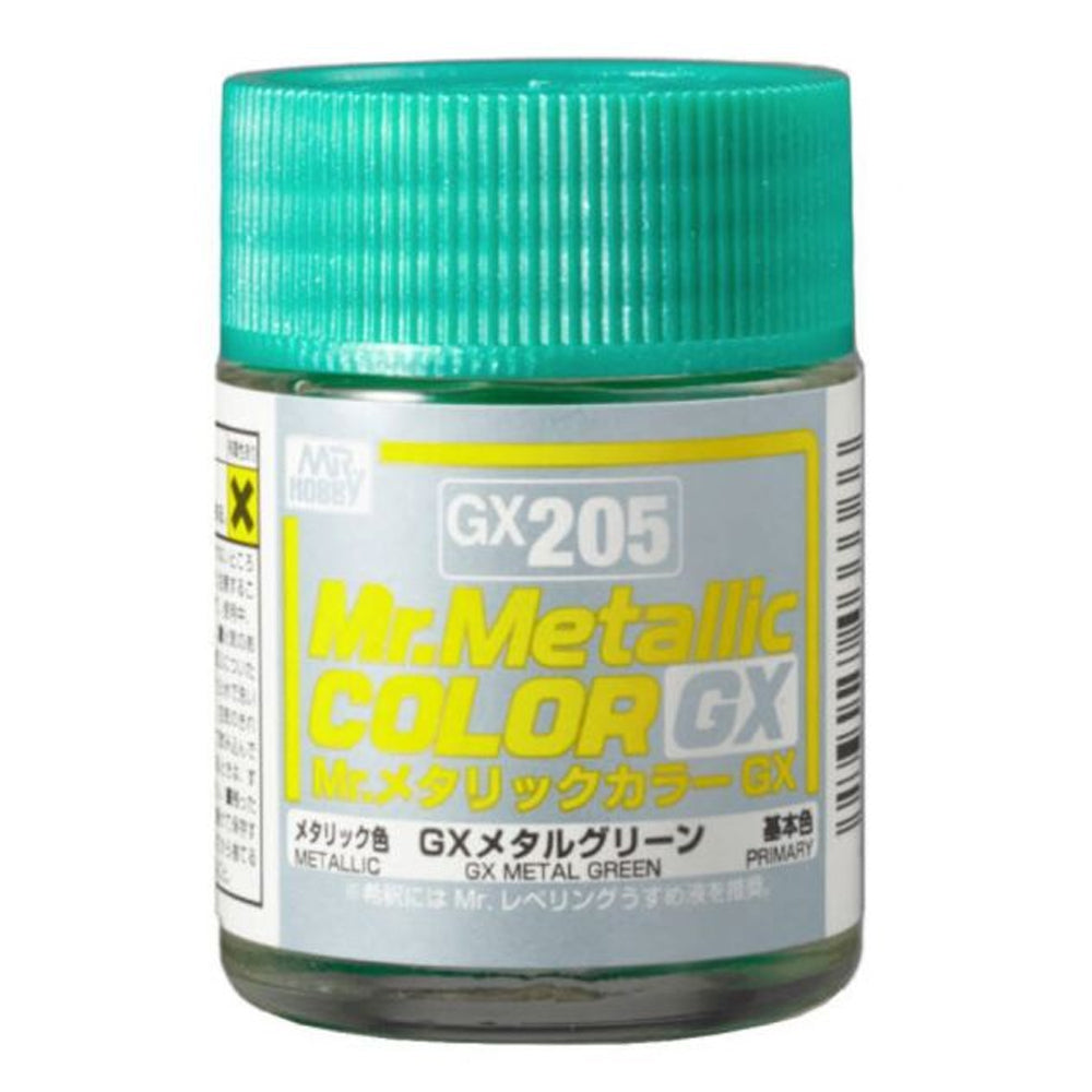 Mr Hobby Mr Metallic Colour GX-205 Metal Green 18ml Acrylic Paint