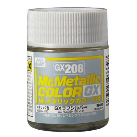 Mr Hobby Mr Metallic Colour GX-208 Rough Silver 18ml Acrylic Paint