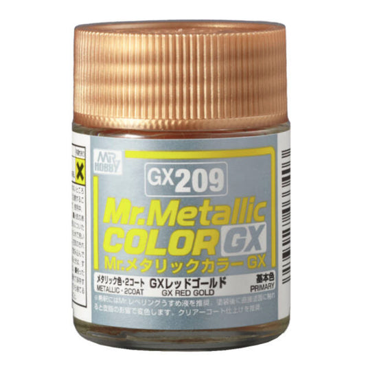 Mr Hobby Mr Metallic Colour GX-209 Red Gold 18ml Acrylic Paint