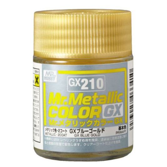 Mr Hobby Mr Metallic Colour GX-210 Blue Gold 18ml Acrylic Paint