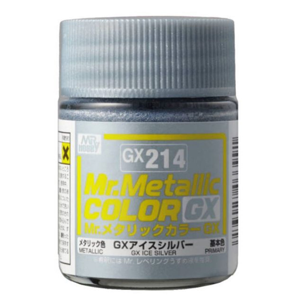 Mr Hobby Mr Metallic Colour GX-214 Ice Silver 18ml Acrylic Paint