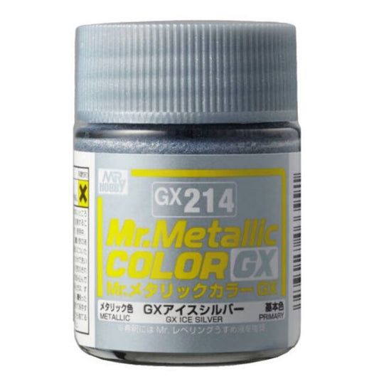 Mr Hobby Mr Metallic Colour GX-214 Ice Silver 18ml Acrylic Paint