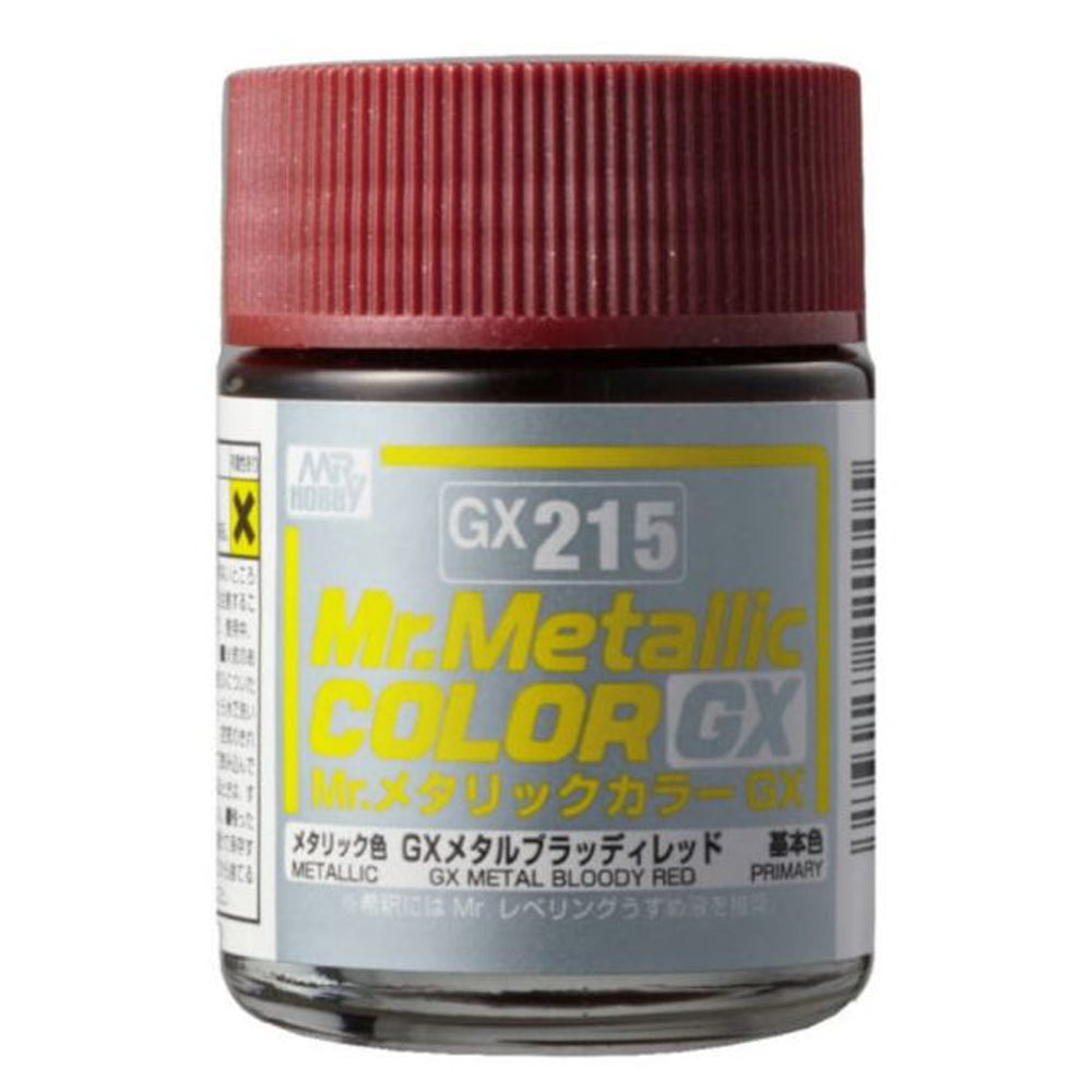Mr Hobby Mr Metallic Colour GX-215 Metal Bloody Red 18ml Acrylic Paint