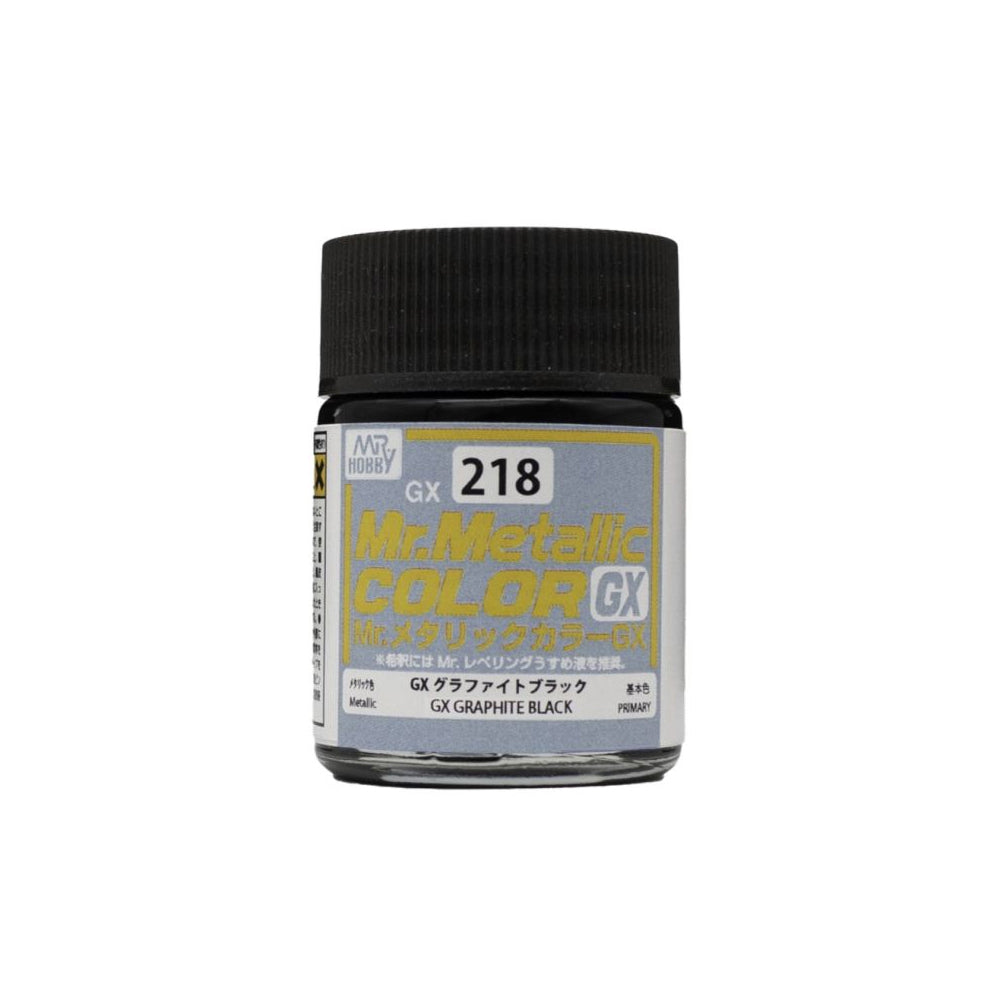 Mr Hobby Mr Metallic Colour GX-218 Graphite Black 18ml Model Paint