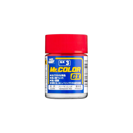Mr. Hobby Mr. Colour - GX-3 - Hermann Red Gloss 18ml Model Paint